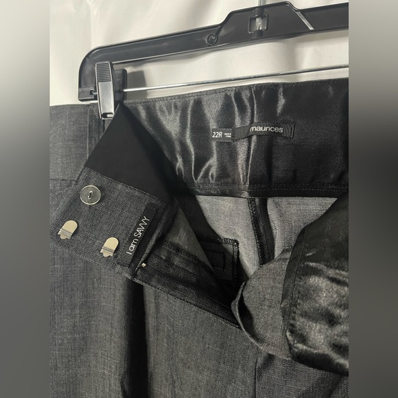 NWT Maurice’s Savvy Classic Trouser pants. Grey, size 22. - Picture 5 of 7